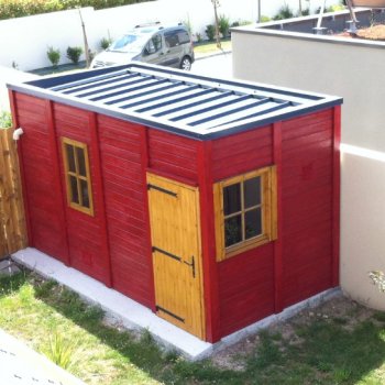 Abri de jardin en béton aspect bois Toit Terrasse Abri de jardin en béton aspect bois Toit Terrasse